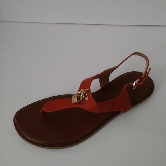 Michael Kors Brown T-Strap Sandals Size 9.5 M - Picture 5 of 13